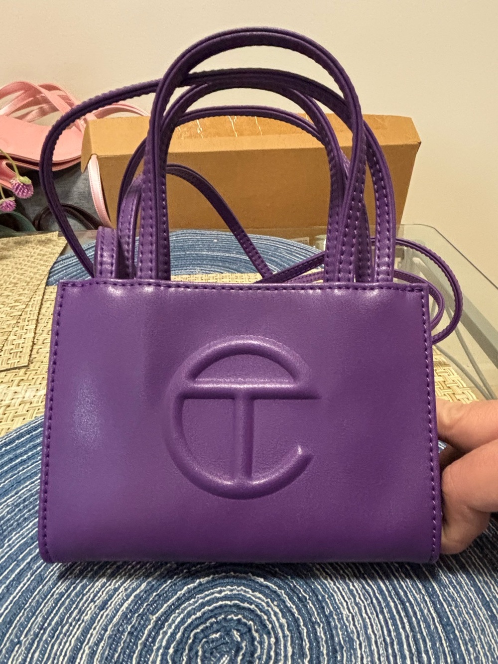 Telfar Small Shopping Bag in Grape